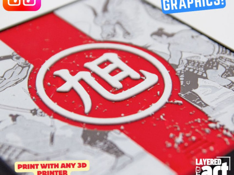 Rising Sun board game organizer by ammedia3d tabletop board game inserts sku RSN001 3D Принт Модель