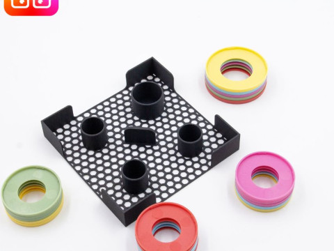 Rising Sun board game organizer by ammedia3d tabletop board game inserts sku RSN001 3D Принт Модель