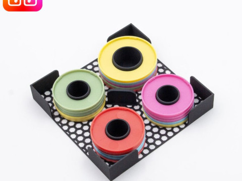 Rising Sun board game organizer by ammedia3d tabletop board game inserts sku RSN001 3D Принт Модель