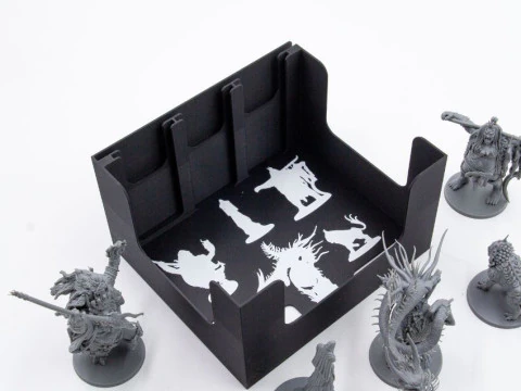 Rising Sun board game organizer by ammedia3d tabletop board game inserts sku RSN001 3D Print Model