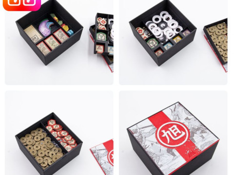 Rising Sun board game organizer by ammedia3d tabletop board game inserts sku RSN001 3D Принт Модель