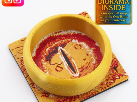 Lord of the Rings Duel for Middle earth board game organizer by ammedia3d 3D Druckmodell