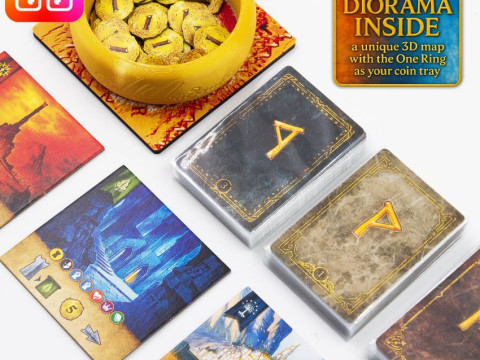 Lord of the Rings Duel for Middle earth board game organizer by ammedia3d 3D Druckmodell