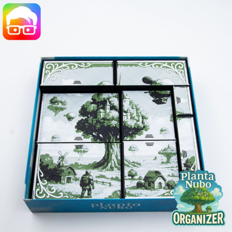 Planta Nubo board game organizer by ammedia3d Modelo de impresión 3D .c4d .max .obj .3ds .fbx .stl .blend