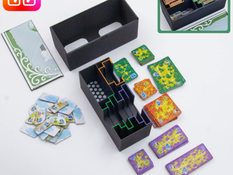 Planta Nubo board game organizer by ammedia3d Modelo de impresión 3D