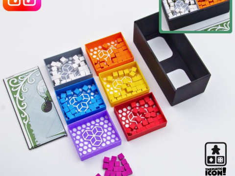 Planta Nubo board game organizer by ammedia3d Modelo de impresión 3D