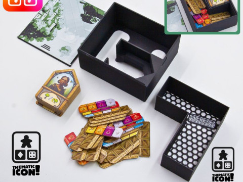 Planta Nubo board game organizer by ammedia3d Modelo de impresión 3D