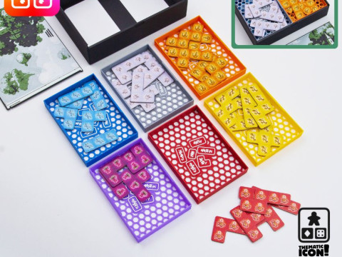 Planta Nubo board game organizer by ammedia3d Modelo de impresión 3D