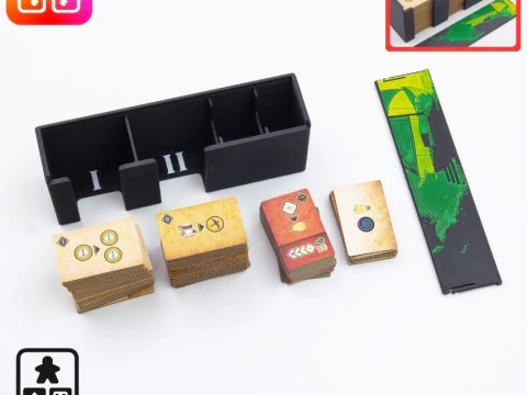 Unconscious Mind inc Nightmares expansion board game organizer by ammedia3d tabletop board game 3D Print Model