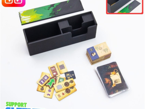 Unconscious Mind inc Nightmares expansion board game organizer by ammedia3d tabletop board game 3D 打印模型