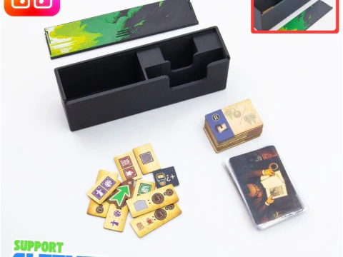 Unconscious Mind inc Nightmares expansion board game organizer by ammedia3d tabletop board game 3D Print Model