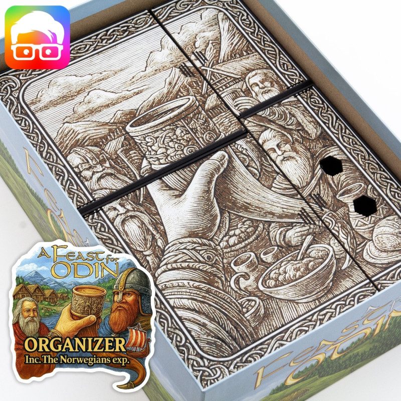 A feast for Odin The Norwegians ALL-IN organizer by ammedia3d tabletop board game inserts 3D printmodel .c4d .max .obj .3ds .fbx .stl .blend