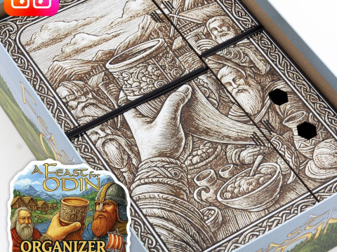 A feast for Odin The Norwegians ALL-IN organizer by ammedia3d tabletop board game inserts 3D Принт Модель