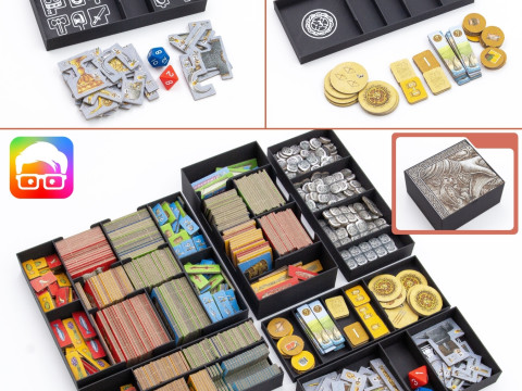 A feast for Odin The Norwegians ALL-IN organizer by ammedia3d tabletop board game inserts 3D printmodel