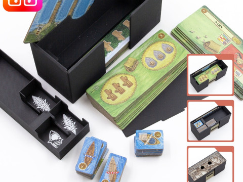 A feast for Odin The Norwegians ALL-IN organizer by ammedia3d tabletop board game inserts 3D printmodel