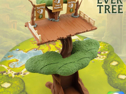 Everdell Tree 3d Printable Replacement for the Original Cardboard Ever Tree by ammedia3d 3D Print Model