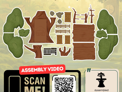 Everdell Tree 3d Printable Replacement for the Original Cardboard Ever Tree by ammedia3d 3D printmodel