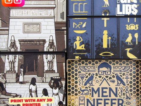 Men Nefer ammedia3d'den perakende satış masa oyunu organizatörü 3D Baskı Modeli