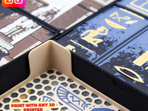 Men Nefer retail ed board game organizer by ammedia3d 3D Print Model