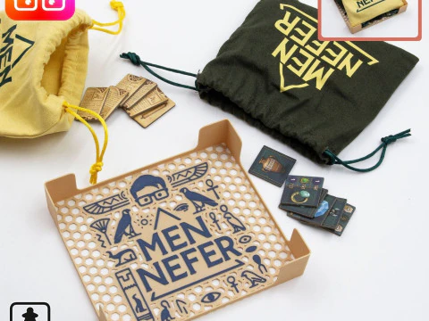 Men Nefer retail ed board game organizer by ammedia3d 3D Print Model