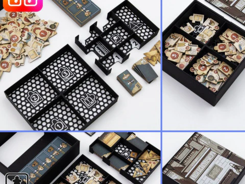 Men Nefer retail ed board game organizer by ammedia3d 3D Print Model