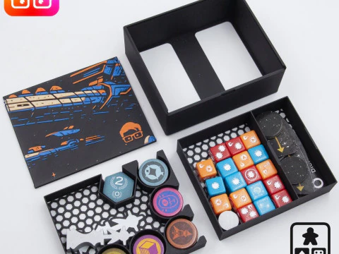 Arcs retail ed board game organizer by ammedia3d 3D Print Model