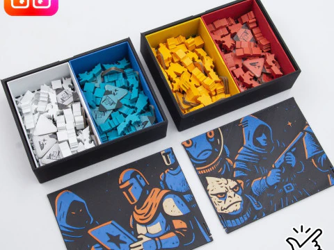 Arcs retail ed board game organizer by ammedia3d 3D Print Model