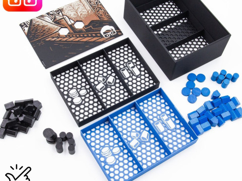 Caylus 棋盘游戏组织器，作者：ammedia3d 3D 打印模型