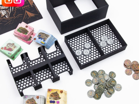 Caylus 棋盘游戏组织器，作者：ammedia3d 3D 打印模型