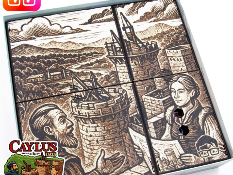 Ammedia3d 设计的 Caylus 1303 棋盘游戏整理器 3D 打印模型