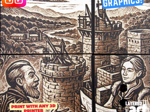 Ammedia3d द्वारा केयलस 1303 बोर्डगेम आयोजक 3D प्रिंट मॉडल