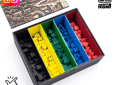 Ammedia3d द्वारा केयलस 1303 बोर्डगेम आयोजक 3D प्रिंट मॉडल