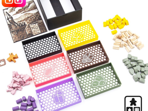 Ammedia3d द्वारा केयलस 1303 बोर्डगेम आयोजक 3D प्रिंट मॉडल