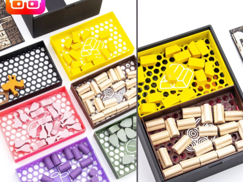 Ammedia3d द्वारा केयलस 1303 बोर्डगेम आयोजक 3D प्रिंट मॉडल