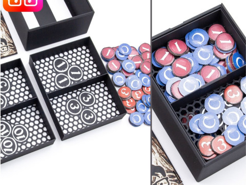 Ammedia3d द्वारा केयलस 1303 बोर्डगेम आयोजक 3D प्रिंट मॉडल