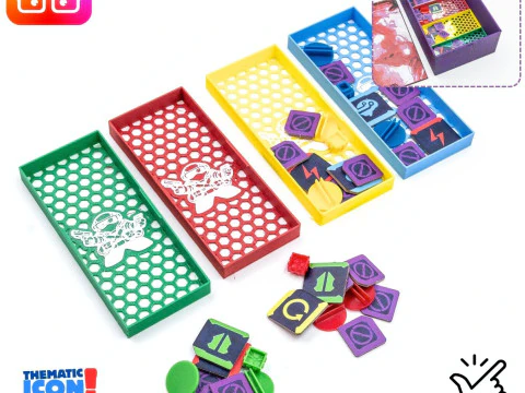 Tamashii board game organizer by ammedia3d 3D Print Model