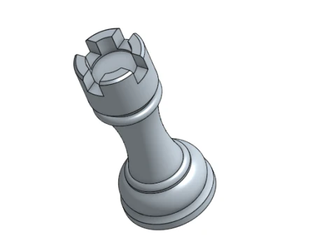 Torre de Xadrez Modelo de Impressão 3D