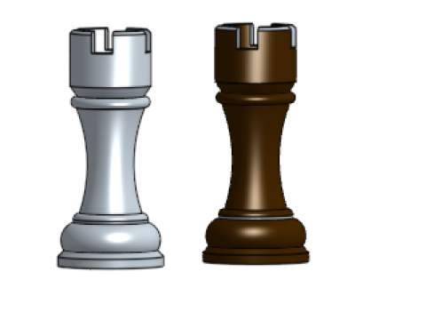 Chess Rook 3Dプリントモデル