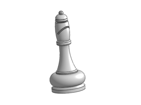 Chess Bishop 3D Print Model