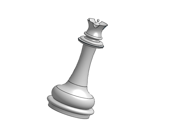 Chess Queen 3D 打印模型 .c4d .max .obj .3ds .fbx .stl .blend