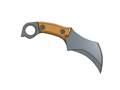 Knife Karambit Tactical 3Dプリントモデル