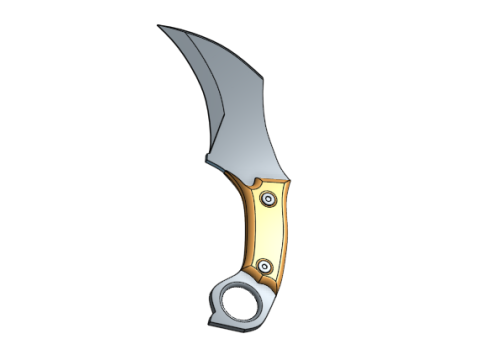 Knife Karambit Tactical Model Cetak 3D