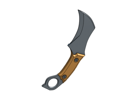 Knife Karambit Tactical Model Cetak 3D
