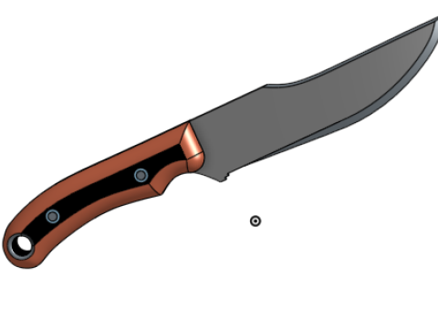 Knife Tactical 3Dプリントモデル