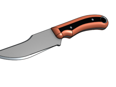 Knife Tactical 3Dプリントモデル