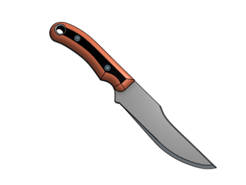 Knife Tactical 3Dプリントモデル