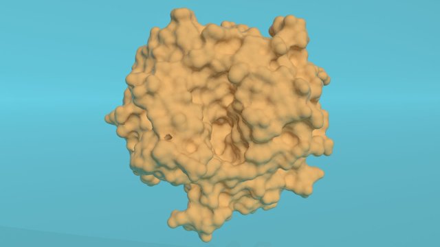 Glucose oxidase enzyme Modèle 3D .c4d .max .obj .3ds .fbx .stl .blend 