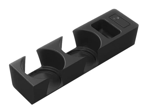 PORTA COPO B M W E36 PORTAVASOS - DISEO 2 VASOS CON MONEDERO Y PARA BOTON Modelo de Impressão 3D