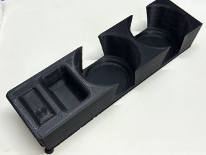 E36 PORTAVASOS CUP HOLDER - DISEO 2 VASOS CON MONEDERO Y PARA BOTON 3D Baskı Modeli