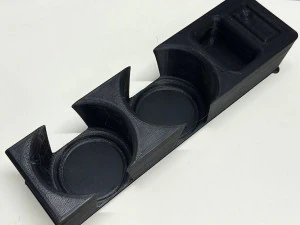 B M W E36 PORTAVASOS CUP HOLDER - DISEO 2 VASOS CON MONEDERO Y PARA BOTON 3D Print Model